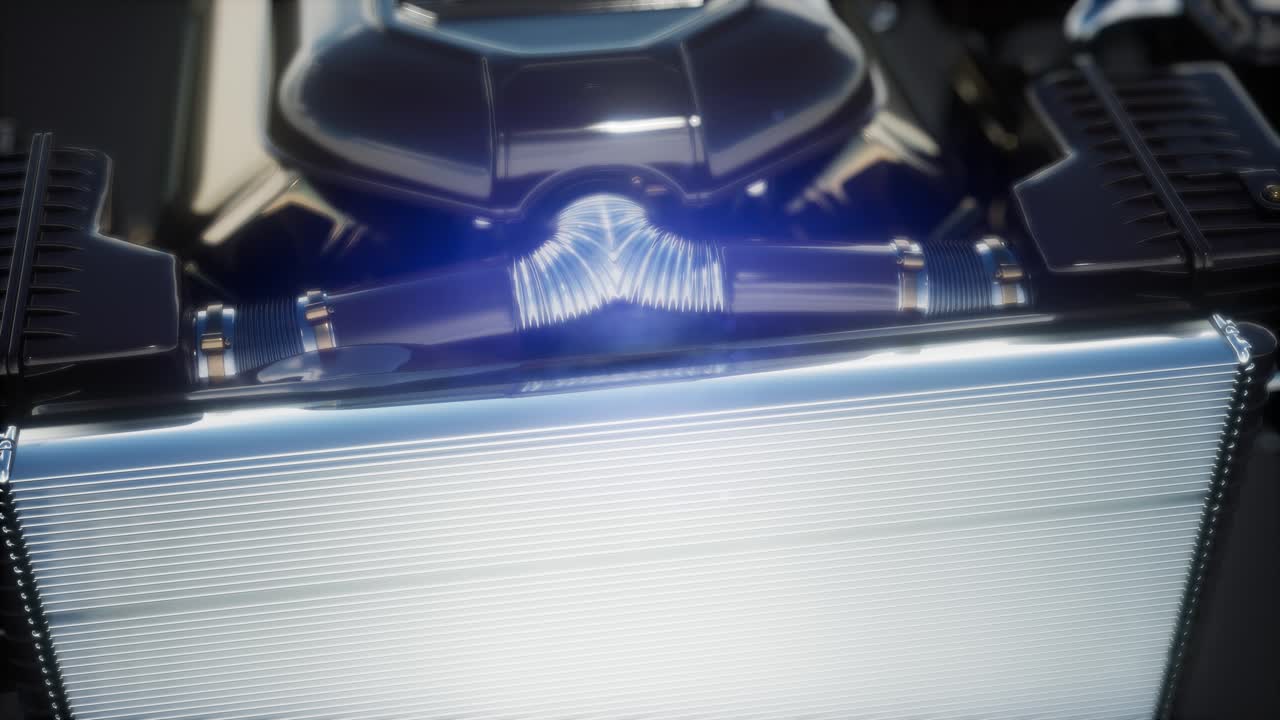 motores de automóviles detallados y otras piezas