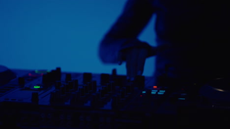 dj performing live at a nightclub