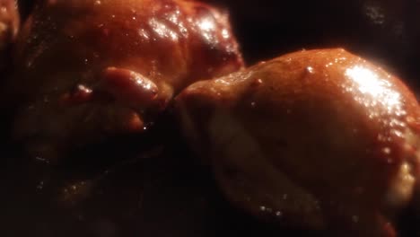dreaming about tasty chicken food with calories concept soft focus panning