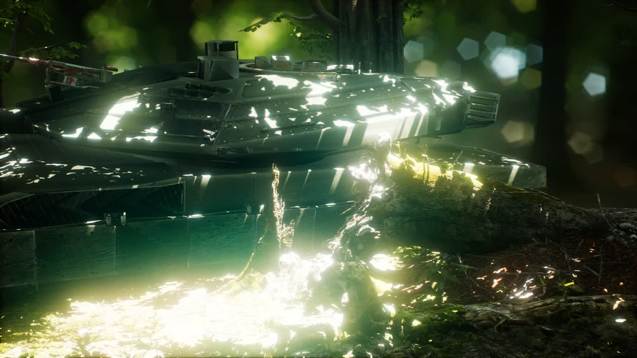 숲 속 의  ⁇ 은 녹색  ⁇ 크