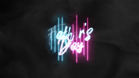 Animation-text-Fathers-day-on-fashion-and-club-background-with-glowing-blue-and-purple-neon-lines