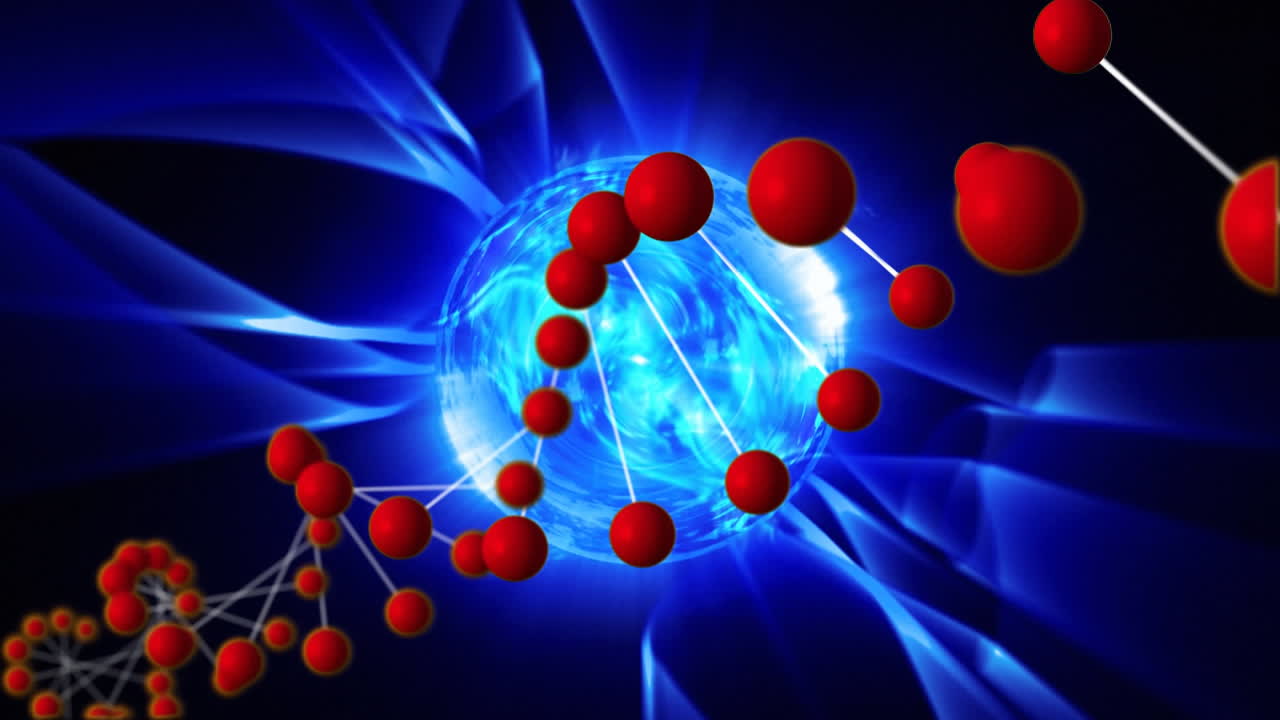 adn y esfera brillante