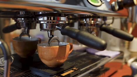 espresso machine making coffee