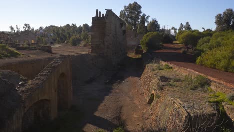 Abandoned-mines-of-Mina-de-Sao-Domingos,-in-Alentejo-Portugal