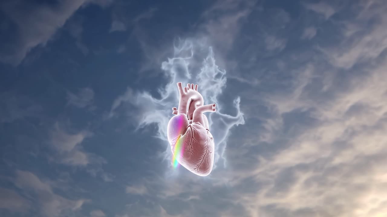 corazón en el cielo