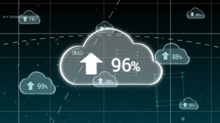 Upload progress clouds