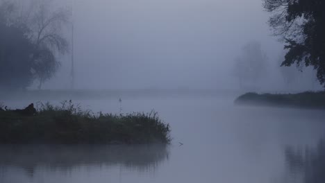 Misty River at Dawn