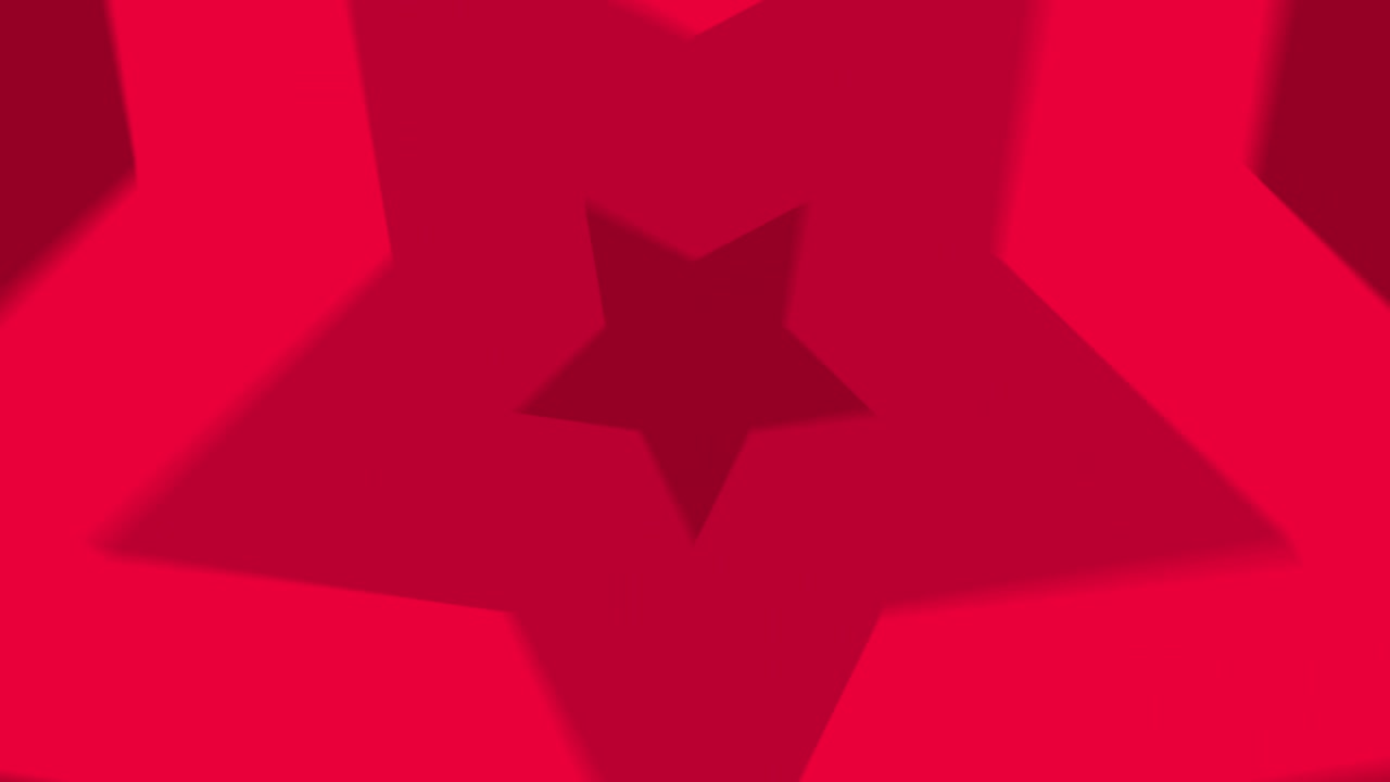 빈티지 레트로 컬러블 레드 스타 회전 터널 배경 루프