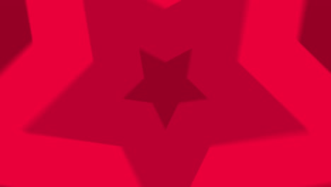 vintage retro colorful red star rotating tunnel background loop.