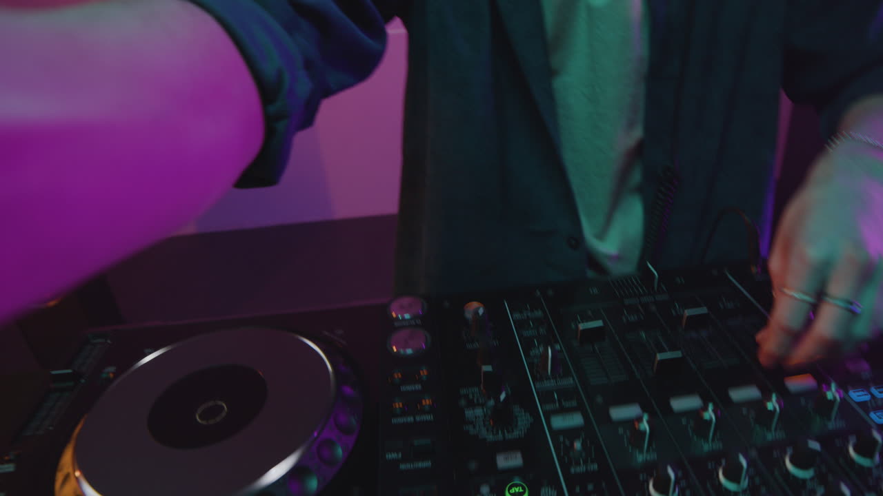 DJ dancing with the music