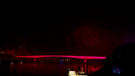 brisbane firework 2018 during brisbane festival