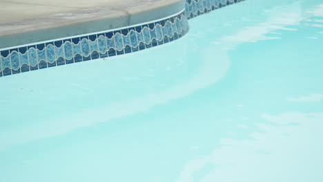 outdoor hotel swimming pool without any people