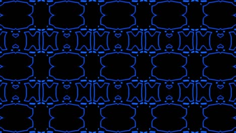 fondo de patrón geometrico sin costuras azul abstracto. rayas abstractas bucle de caleidoscopio. rápido psicodélico colorido kaleidoscopio vj fondo. discoteca fondo de movimiento abstracto. efecto caleidoscope