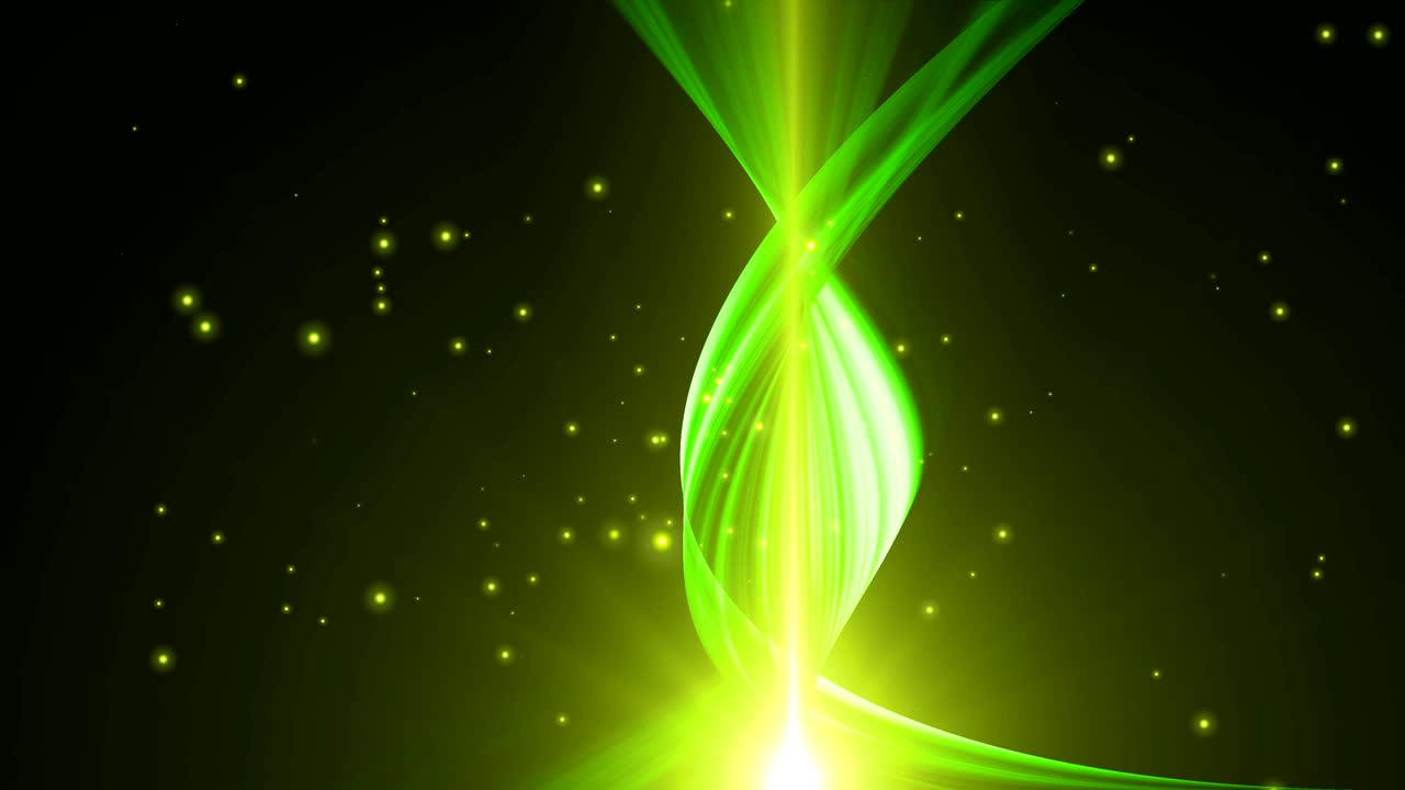 cuerda ondulante y partículas. fondo abstracto