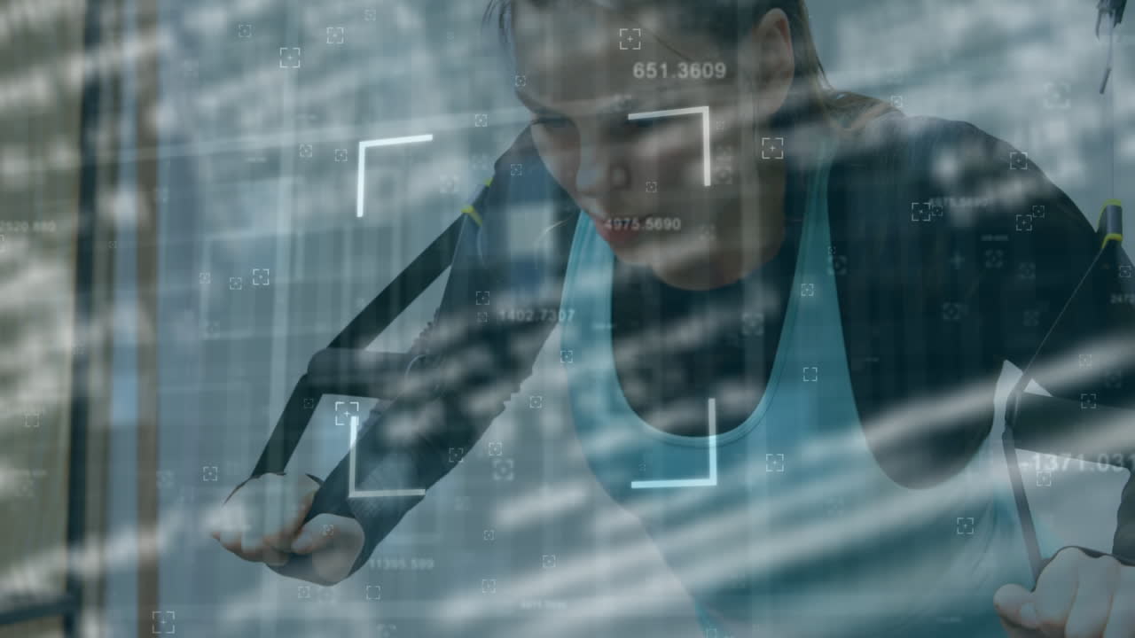 alcance sobre el procesamiento de datos contra la mujer que hace ejercicio en el gimnasio