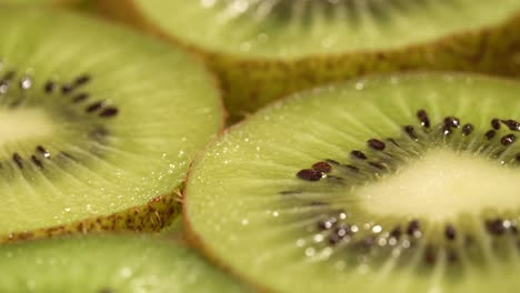 primer plano de las rebanadas de kiwi