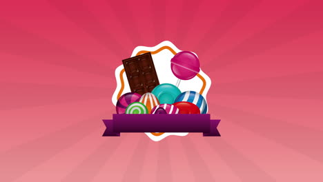 halloween sweet candies celebration icons