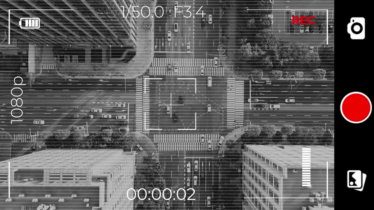 고속도로 교통의 항공 시각