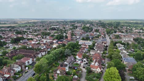 epping town essex uk drone,aerial summer 4k footage