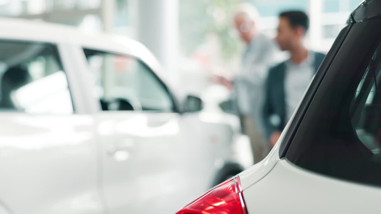 Cars in a dealership