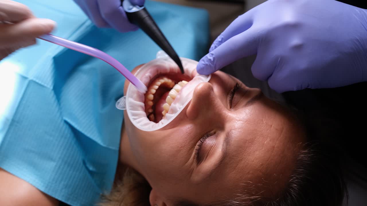 Dental treatment with a dentist