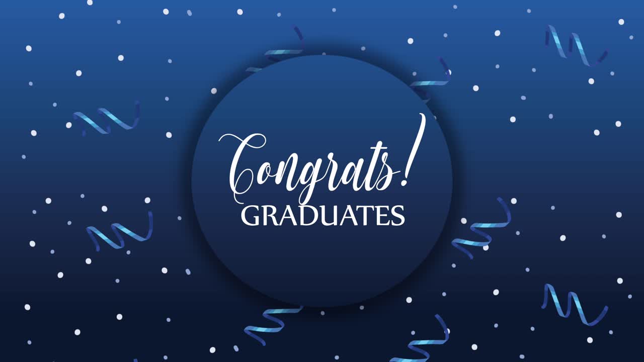 congrats graduates celebration invitation animation