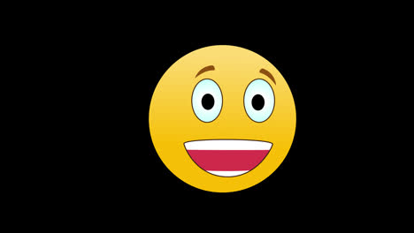 Happy-Emoticon-Emoji-Icon-Loop-Motion-Graphics-Video-Transparenter-Hintergrund-Mit-Alphakanal