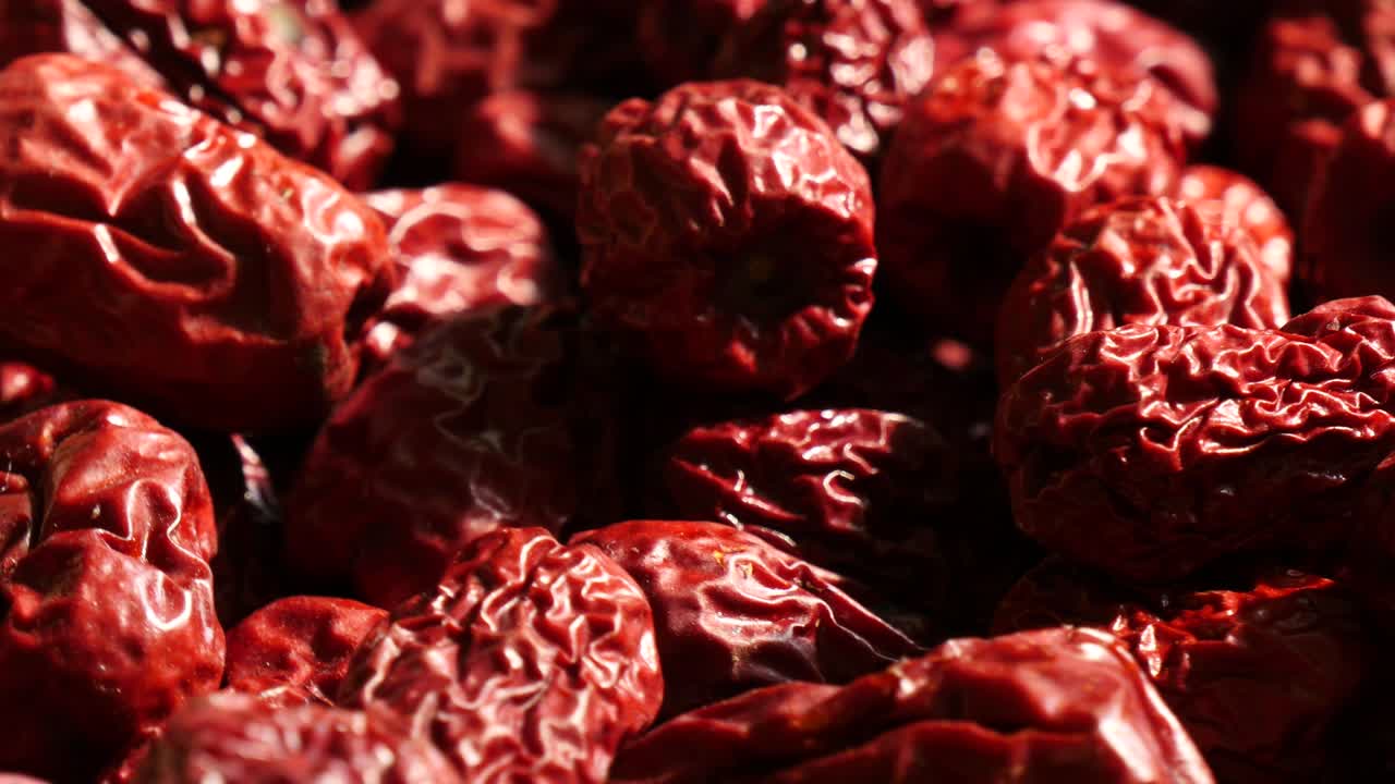 赤いジュジュブの回転量