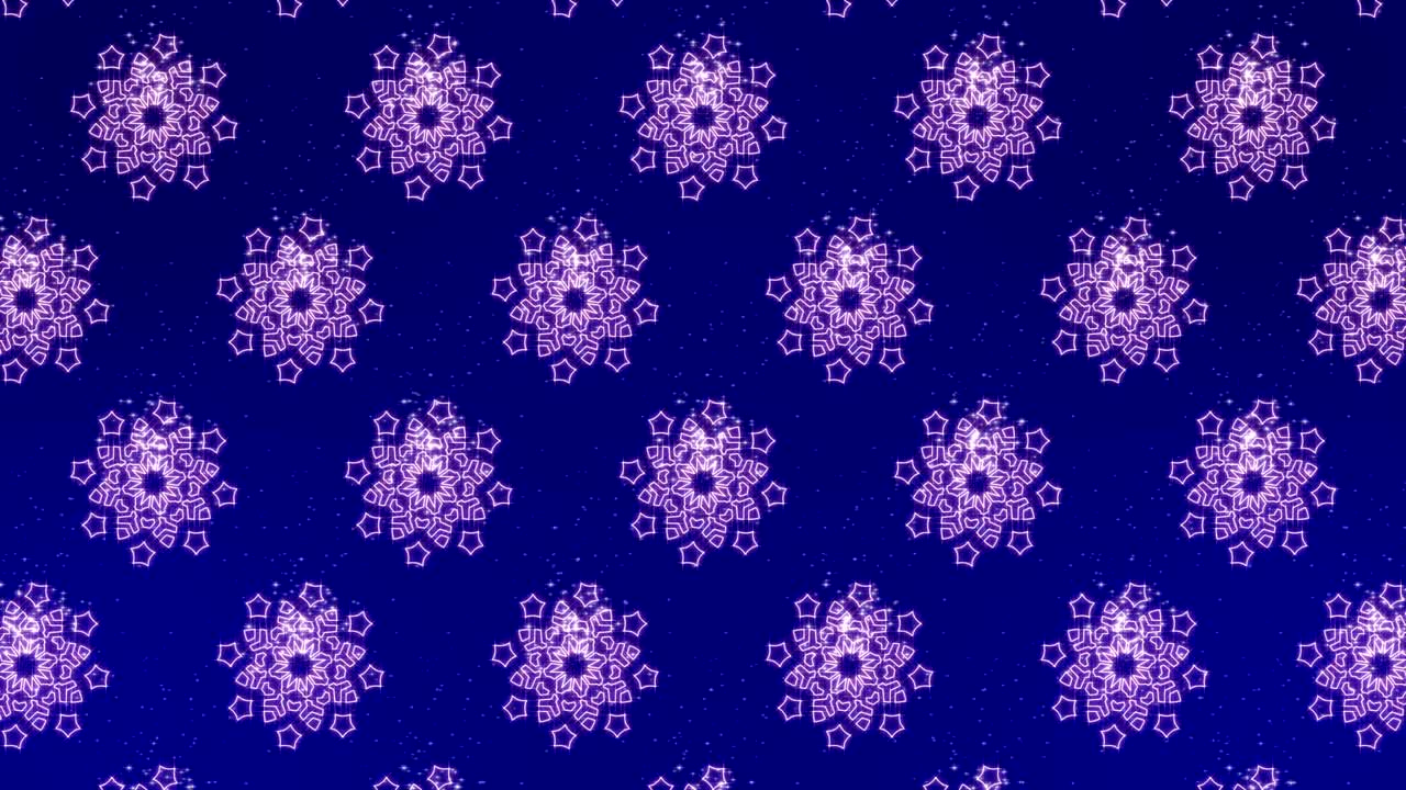 4K Snowflake Down Loop Background
