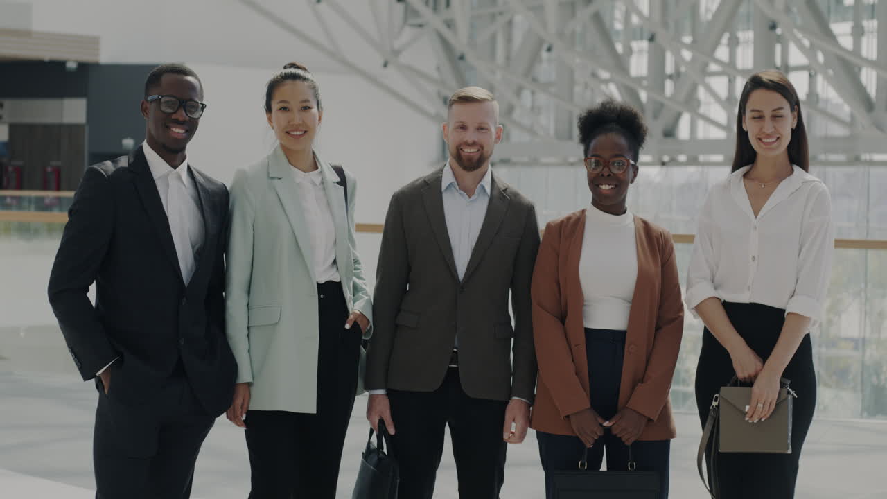 Business Team Portrait in Modern Office