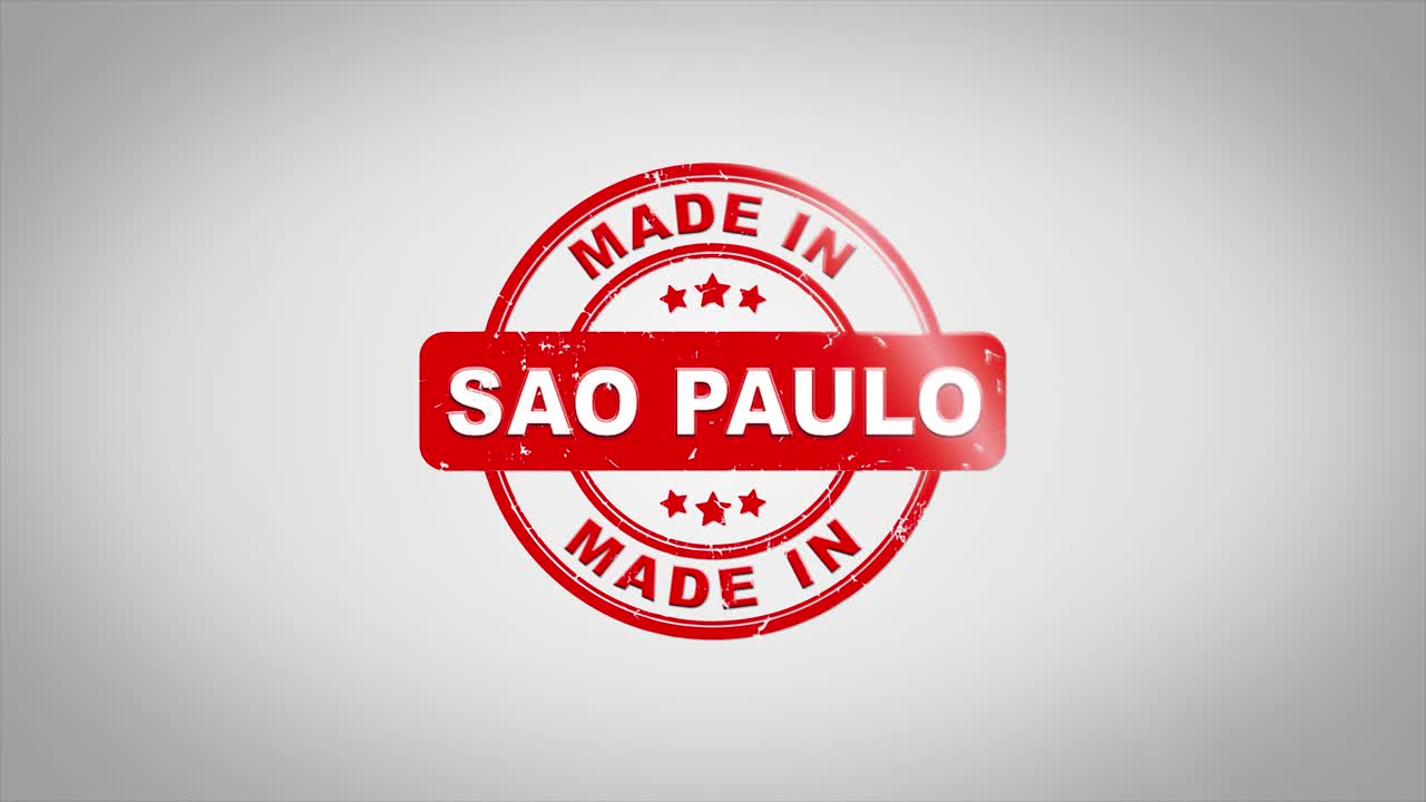 Made in Sao Paulo Stamp