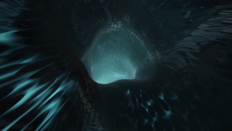 bucle sin costura dentro del agujero del vórtice del túnel - animación