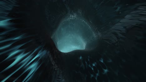 seamless loop inside the hole of tunnel vortex - animation