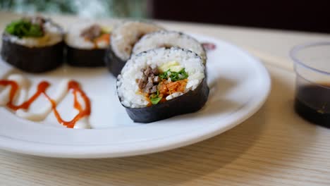 korean beef kimbap