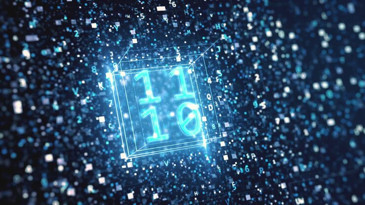 visualizzazione del cubo di codice binario