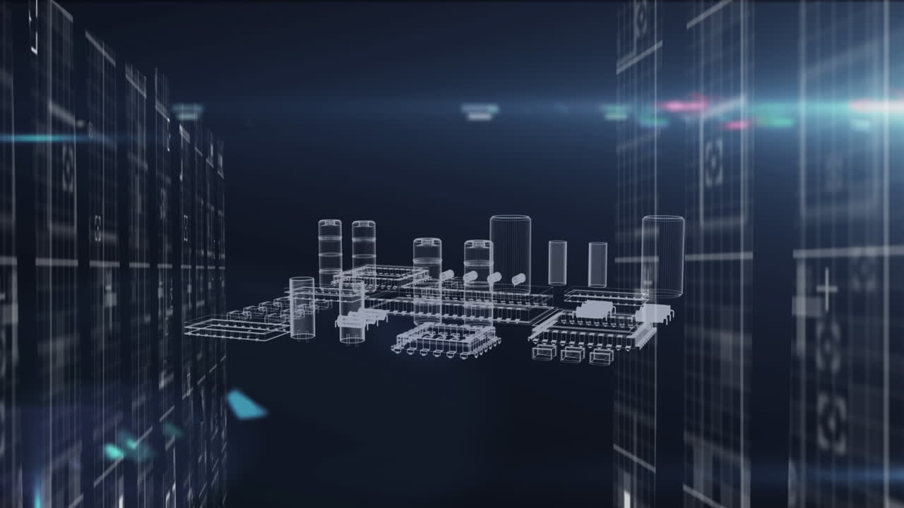Animation of data processing over computer processor