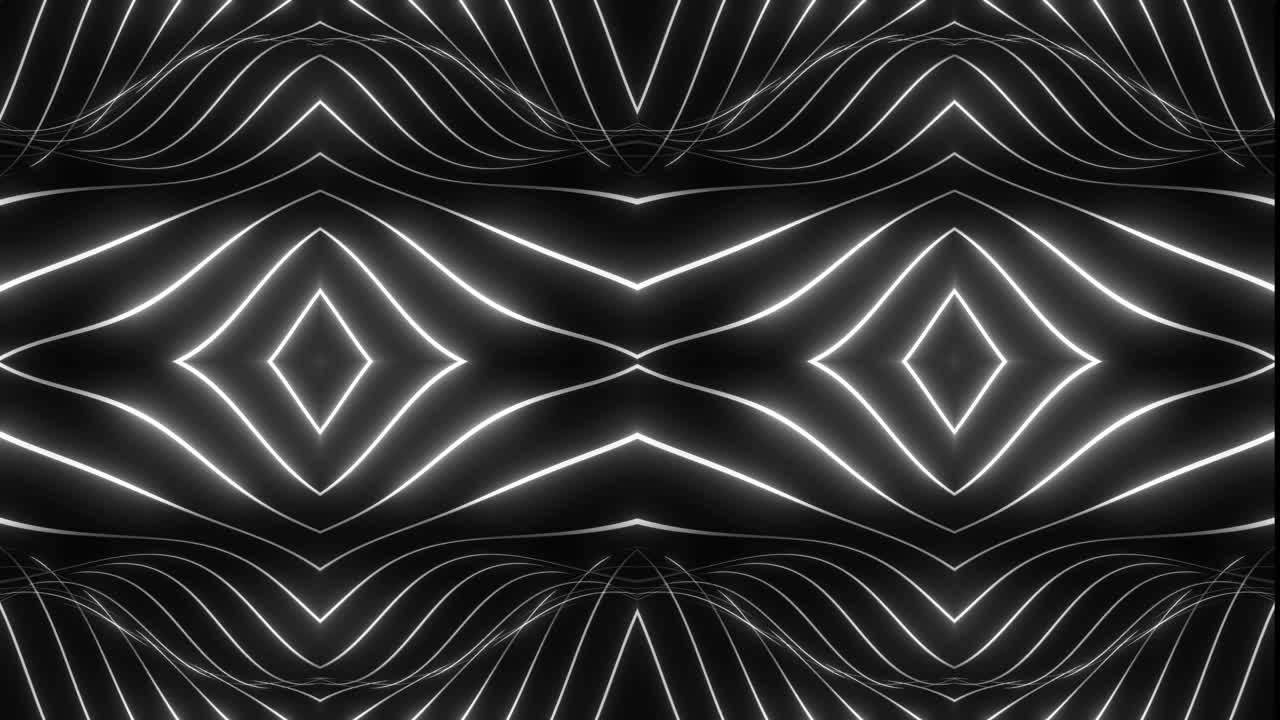 Abstract Neon Geometric Pattern