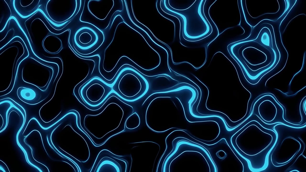 Sfondo astratto con movimento di liquido blu luminoso