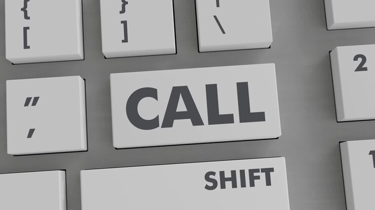 pulsación del botón de llamada en el teclado