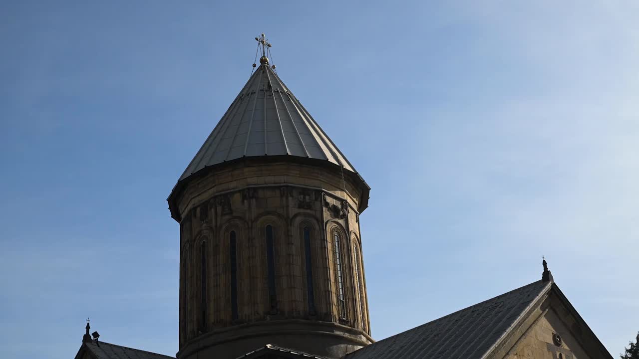 A clear view of Sioni Cathedral in Tbilisi Georgia highlighting its historic Georgian Orthodox architecture and presence in the heart of the old town