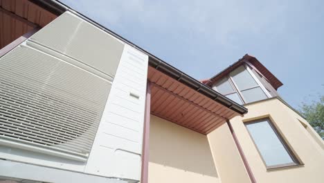 hvac technician installs heating, ventilation and air conditioning systems. heat pump