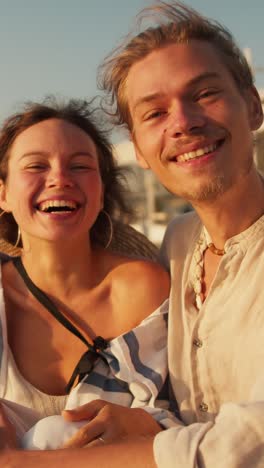 couple enjoying sunset
