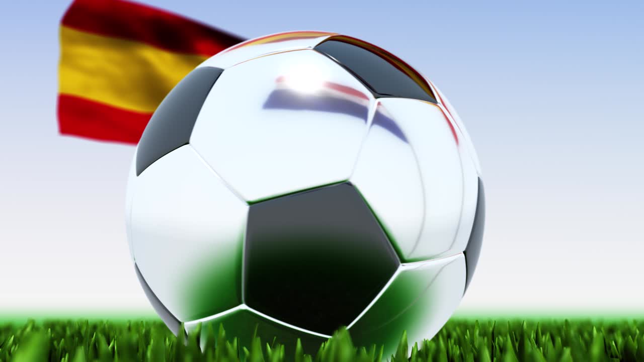 bola de fútbol en bucle países bajos contra españa