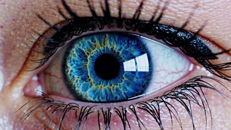 closeup of a human eye