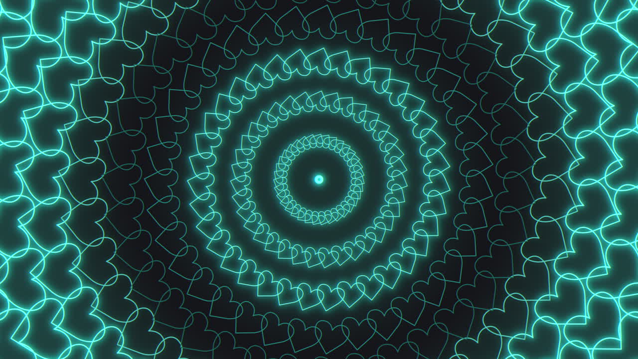 las líneas azules en espiral convergen en un patrón cautivador