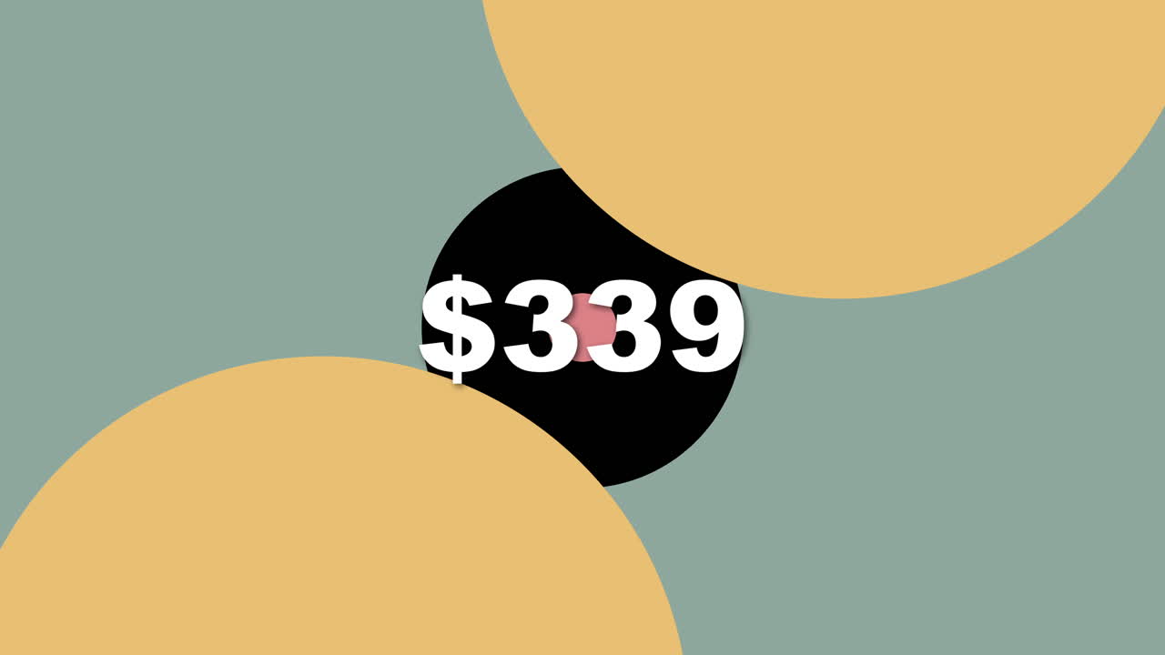Explore a vibrant and engaging price graphic featuring $339 set against an abstract backdrop
