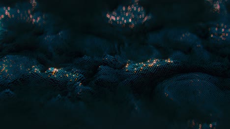 big data network landscape seamless loop 3d render animation