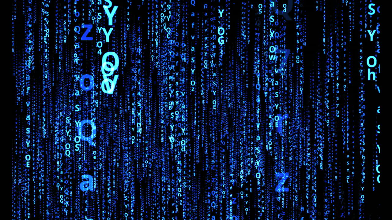 AI appearance inside digital cyberspace dynamic background