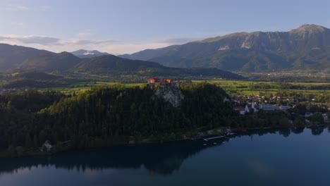 drone video from bled slovenia