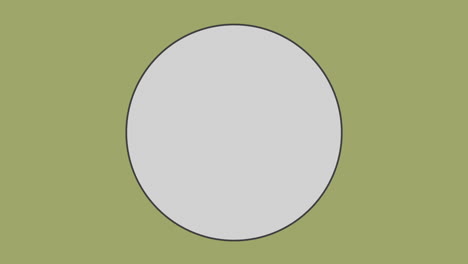 circle against olive green background